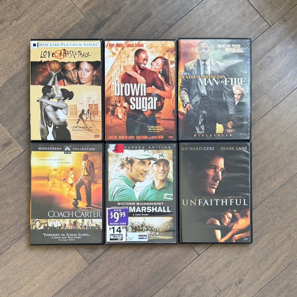 Set of 6 DVDS